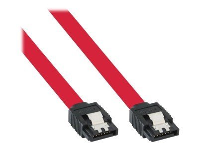 InLine - SATA-Kabel - Serial ATA 150/300/600 - SATA zu SATA - 75 cm - Rot