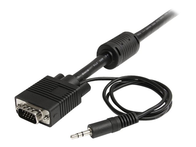 StarTech.com 15 m Monitor-VGA-Koaxial-Videokabel mit Audio - HD15 Kabel - SteckerStecker - VGA-Kabel - HD-15 (VGA)