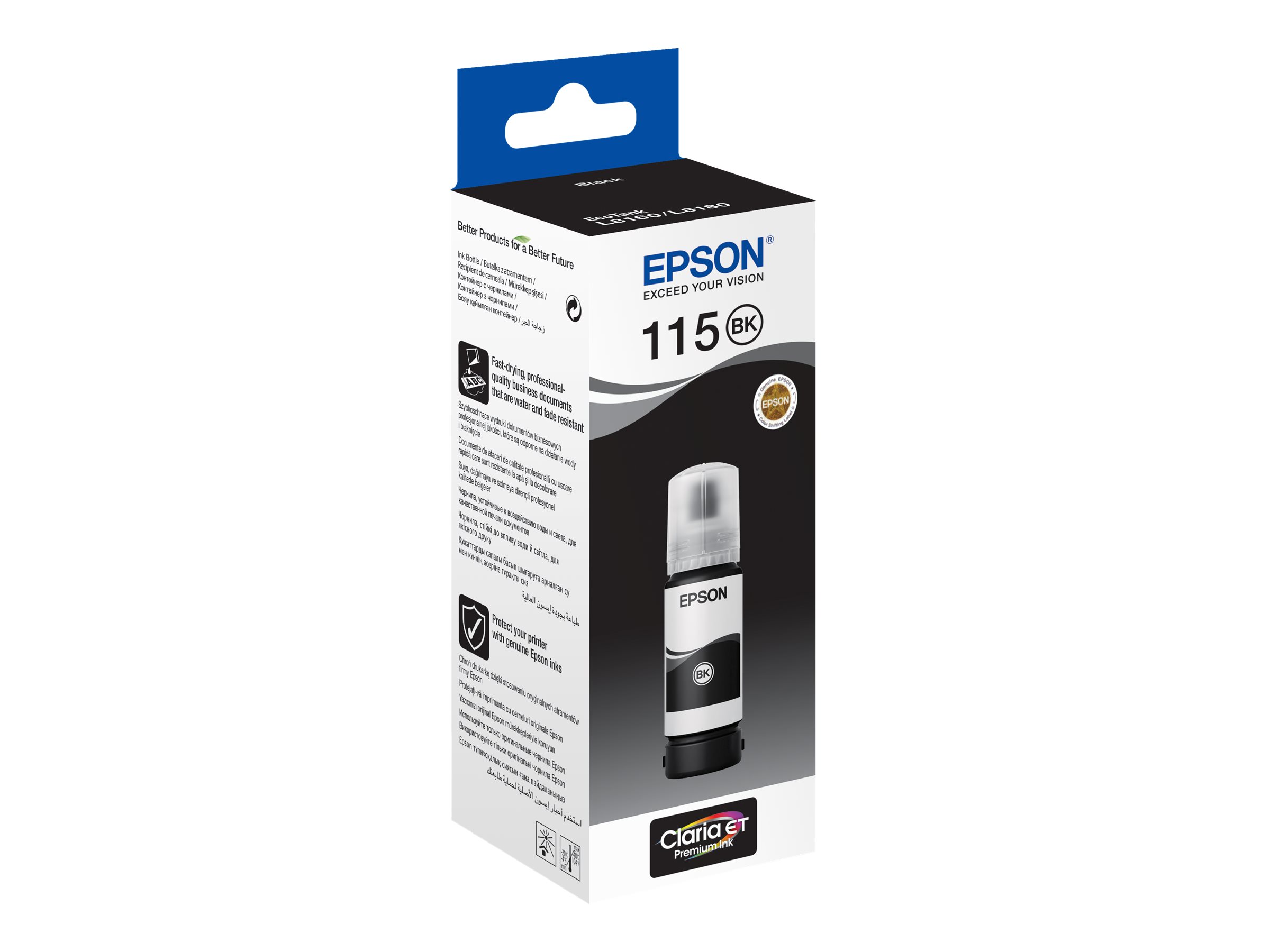 EPSON 115 EcoTank Pigment Black ink (C13T07C14A)