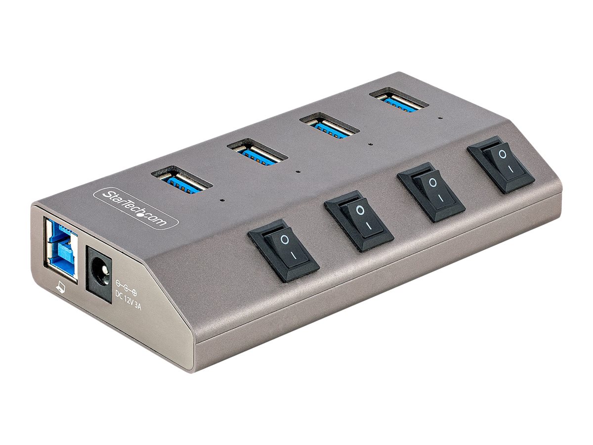 StarTech.com 4-Port Self-Powered USB-C Hub with Individual On/Off Switches, USB 3.0 5Gbps Expansion Hub, Ansicht 5