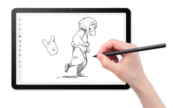 Wacom MovinkPad 11 - Digitalisierer mit LED-Display - 24.3 x 15.9 cm - Multi-Touch (10-Punkt), Ansicht 4