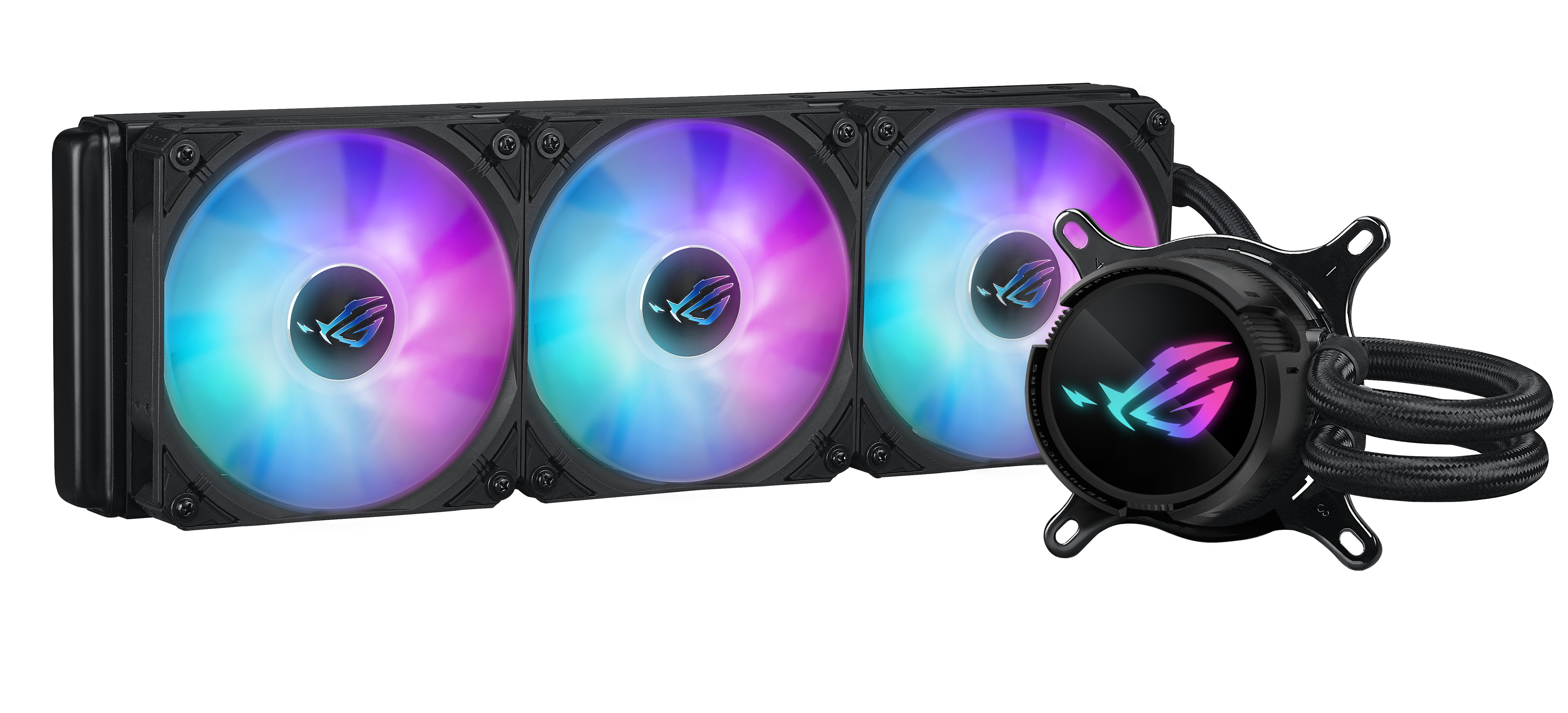 ASUS ROG STRIX LC III 360 ARGB - Prozessor-Flüssigkeitskühlsystem - (für: AM4, LGA1200, LGA1700, AM5, LGA115x Socket), Ansicht 3