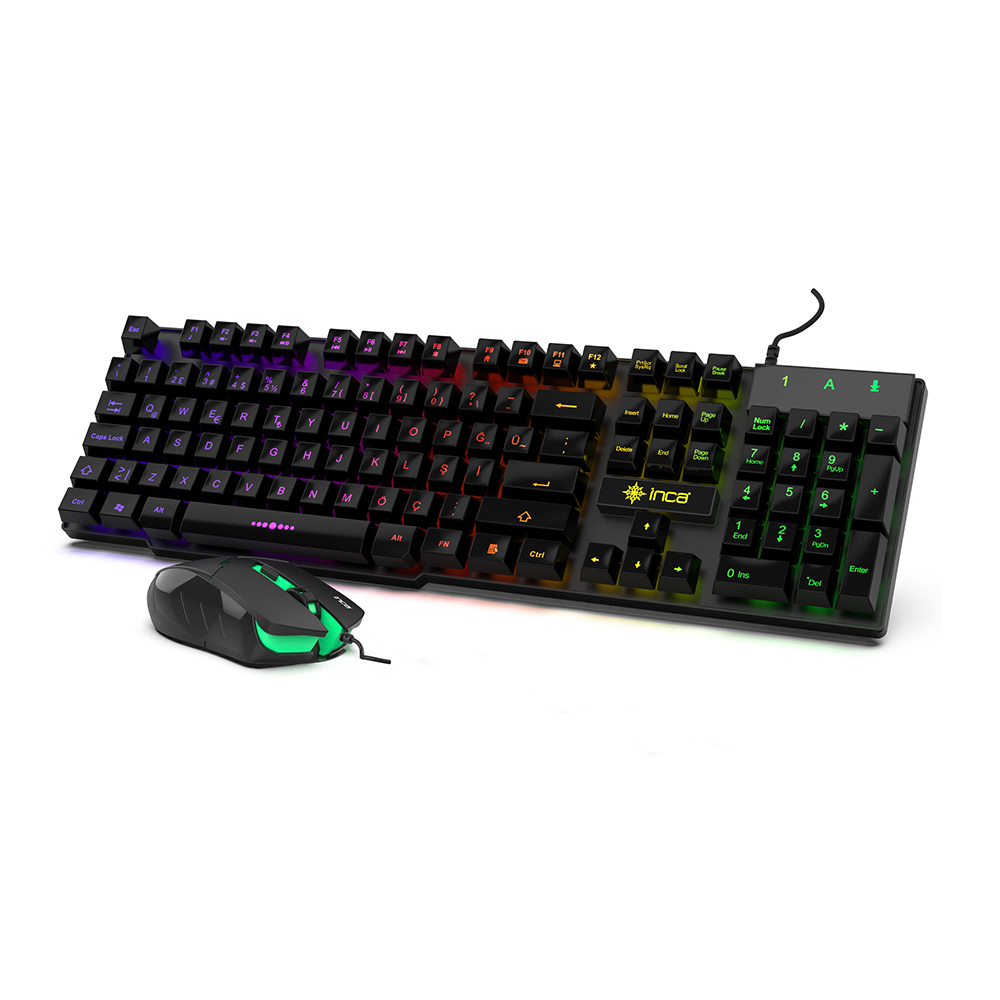 Cian Technology GmbH Inca IKG-448 - Kabelgebunden - USB - RGB-LED - Schwarz - Maus enthalten - TL: Deutsch, QWERTZ, Ansicht 3