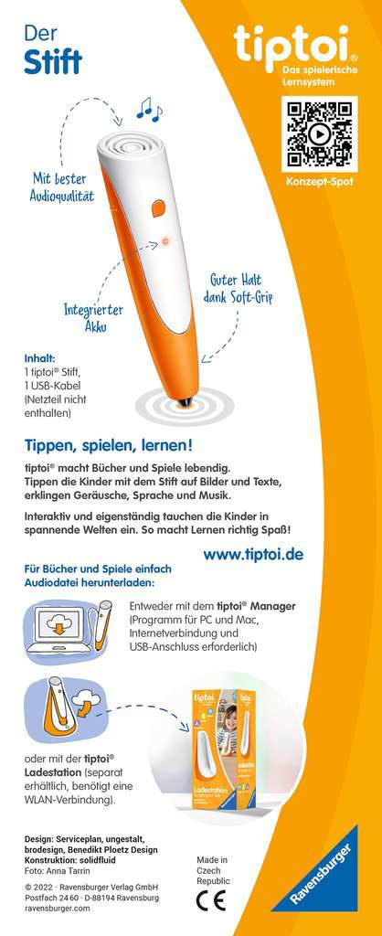 Ravensburger tiptoi 00110 - Lernstift - 2 Jahr(e) - Orange - Weiß, Ansicht 2