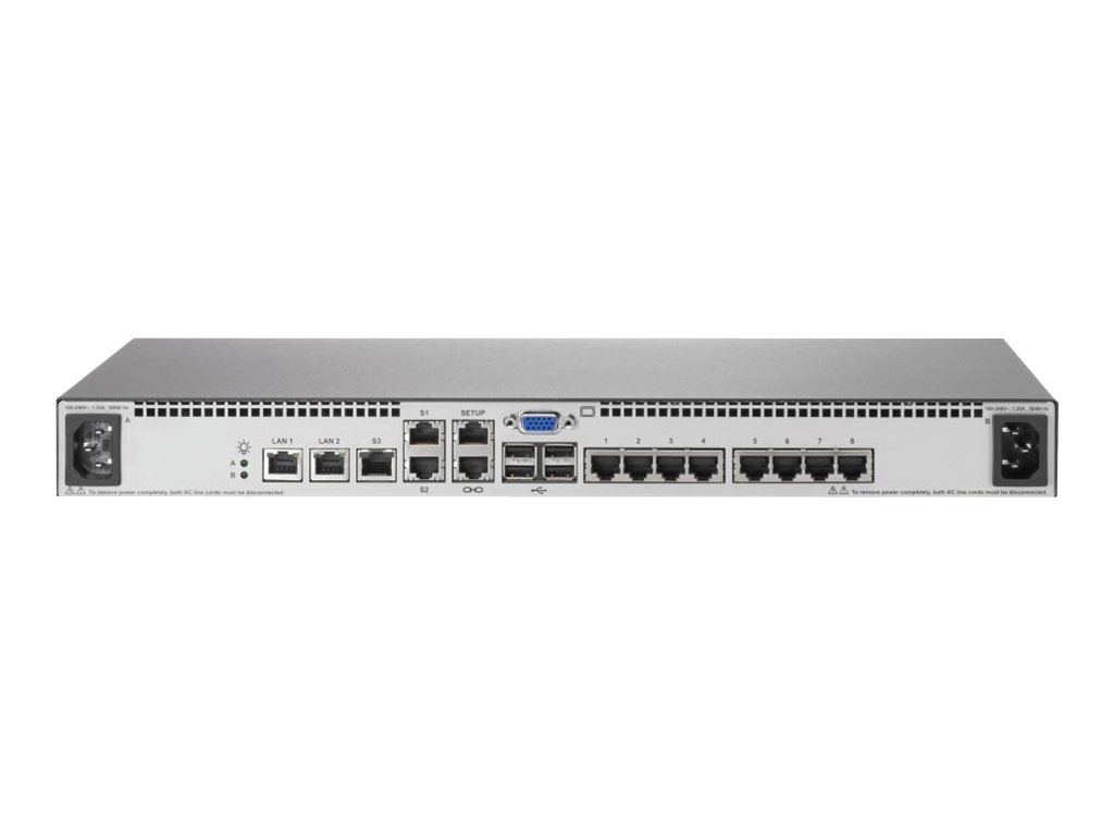 HPE IP Console G2 Switch with Virtual Media and CAC 2x1Ex16
