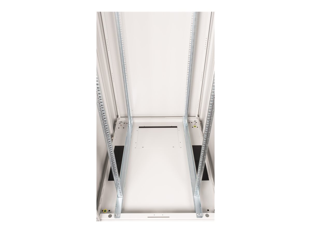 ROLINE 19 Zoll Netzwerkschrank Basic 42 800x1000 BxT Glastür grau, Ansicht 3
