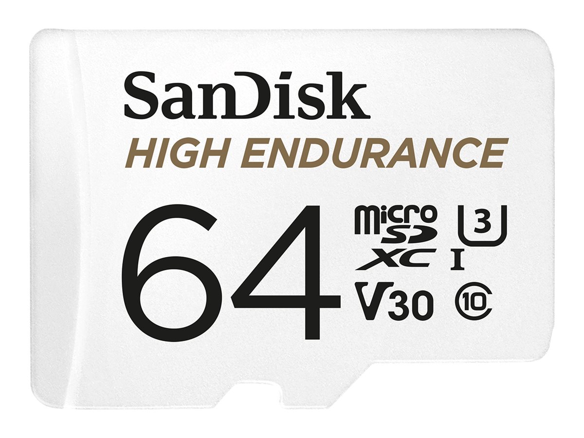SanDisk High Endurance - Flash-Speicherkarte (microSDXC-an-SD-Adapter inbegriffen)