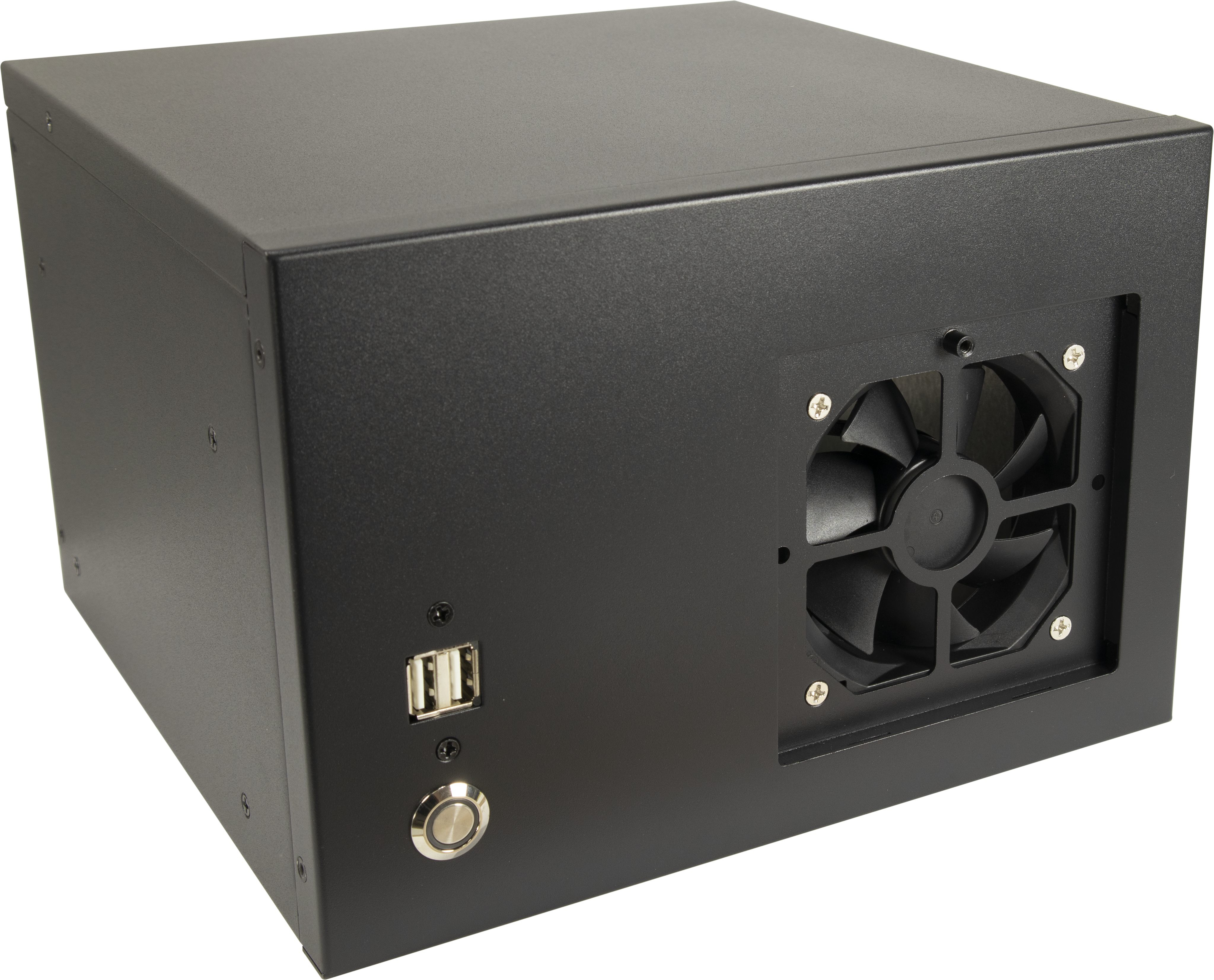 Inter-Tech S31B - Midi Tower - Server - Schwarz - ITX - 12,5 cm - 16 cm, Ansicht 4