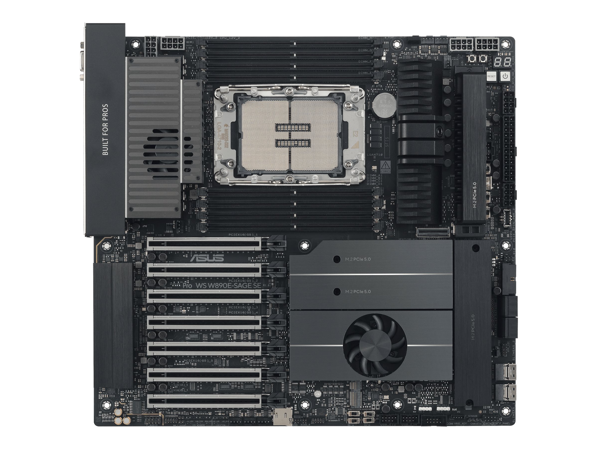 ASUS Pro WS W890E-SAGE SE - Motherboard - E-ATX / SSI EEB - LGA4710-2 Socket - W890 Chipsatz - USB 3.2 Gen 1, USB-C 3.2 Gen 2x2, USB4, USB 3.2 Gen 2 - Gigabit LAN, 10 Gigabit LAN - Onboard-Grafik - HD Audio (8-Kanal)