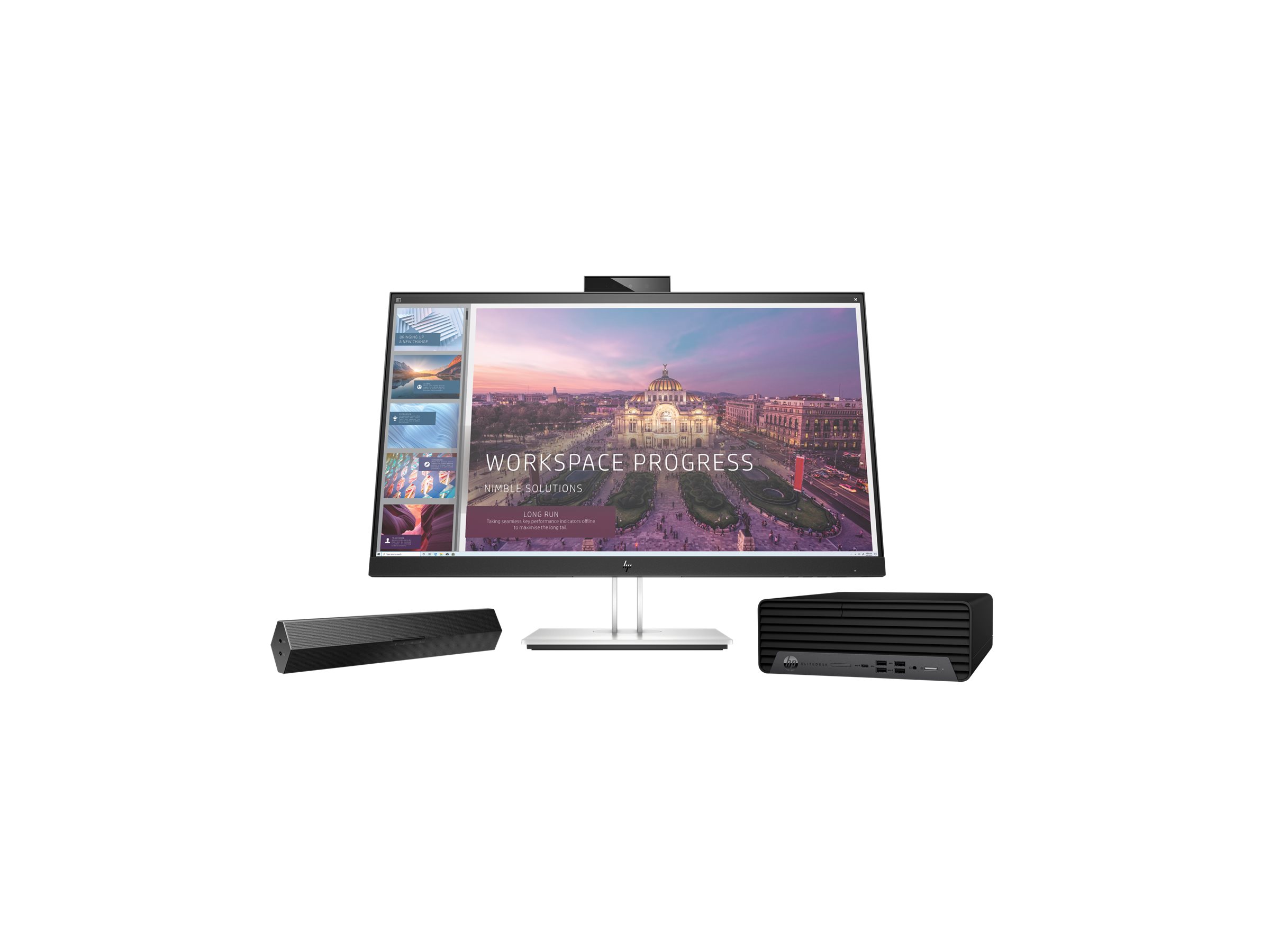 HP S101 - Soundbar - für Monitor - 2.5 Watt - Schwarz (Grill Farbe - Schwarz)