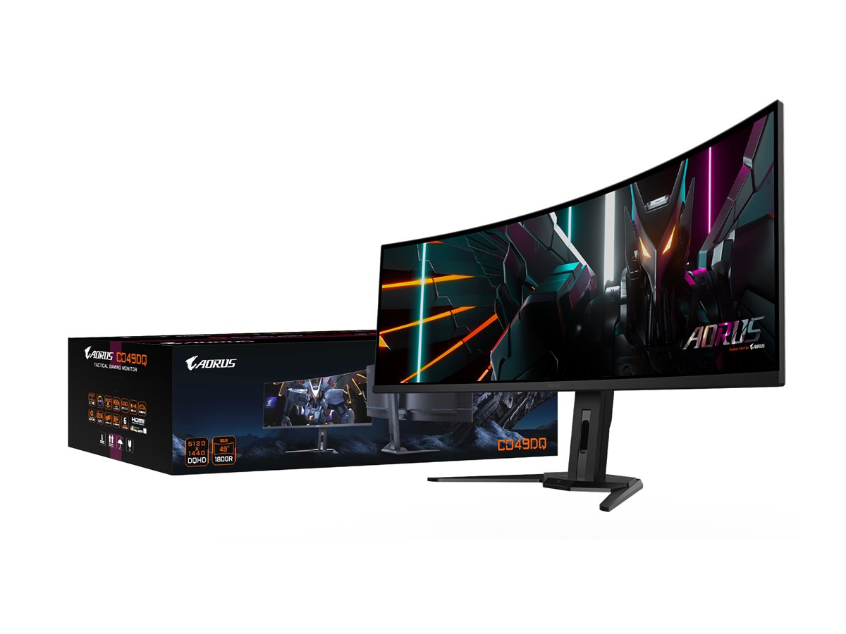 Gigabyte Dis 49 GBT AORUS CO49DQ DQHD 144hz OLED, Ansicht 4