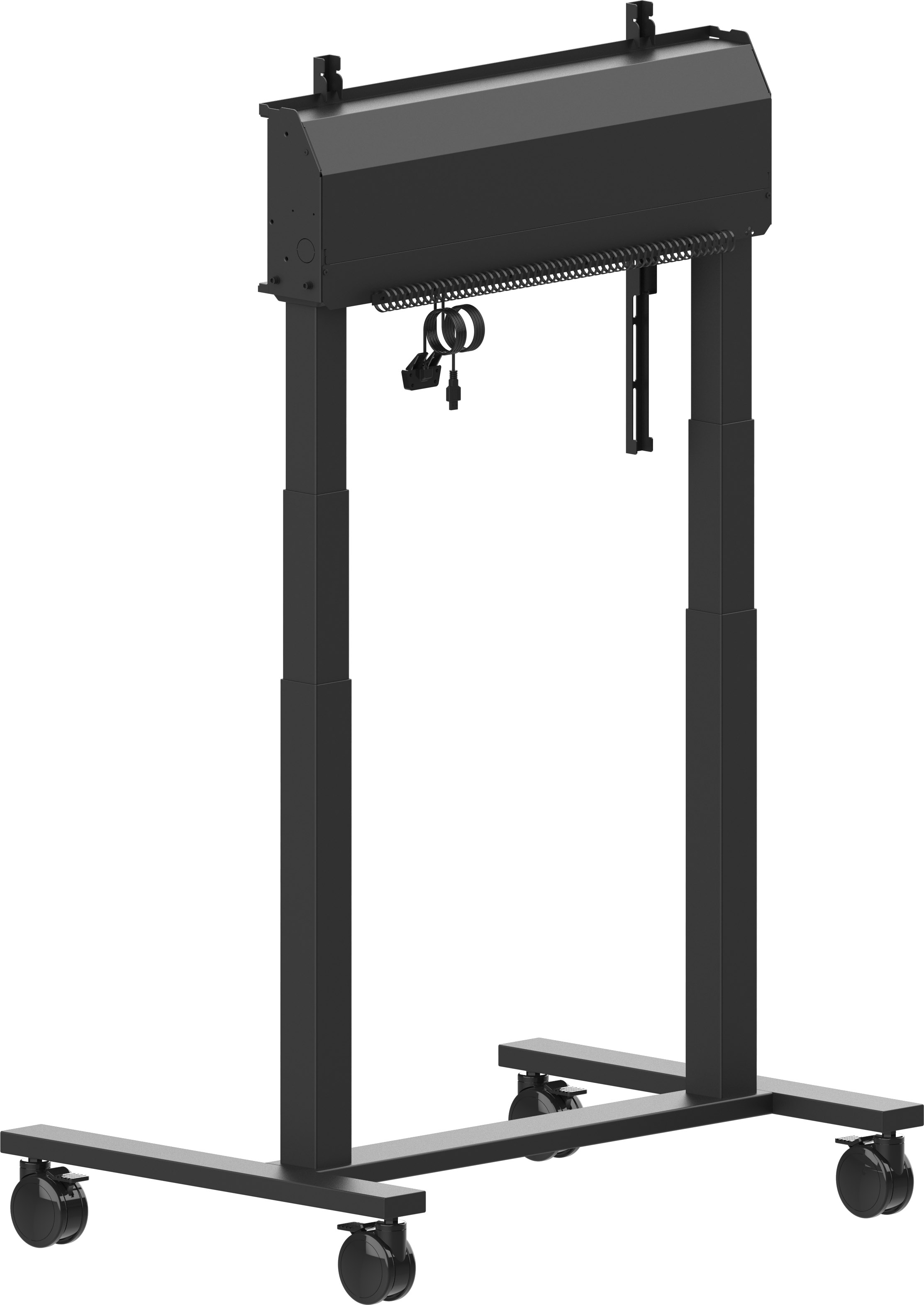 Iiyama MD-CAR2031-B1 - Wagen - Doppelsäule motorisiert - für Flachbildschirm - Anti-Kollisionsfunktion - Schwarz, Ansicht 4