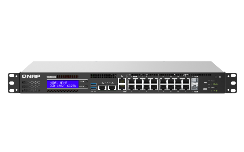 QNAP QGD-1602P - Switch - Smart - 4 x 100/1000/2.5G (PoE++), Ansicht 4