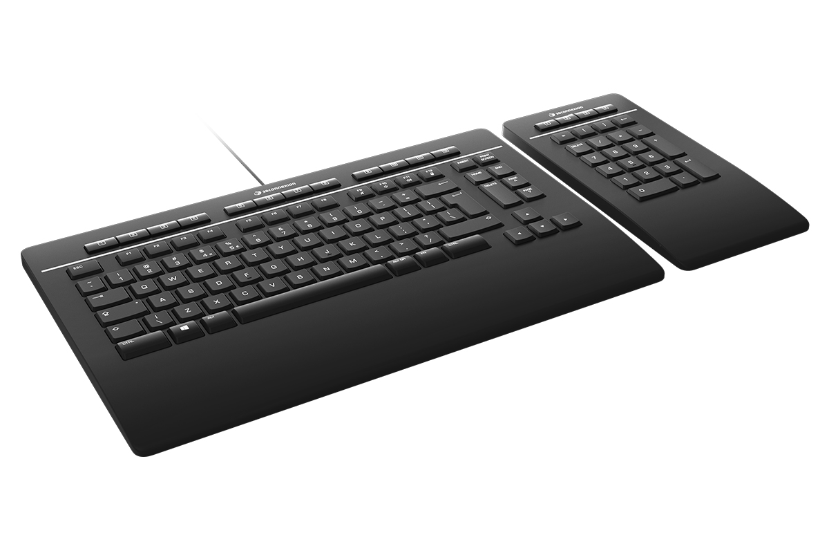 3Dconnexion Pro - Tastatur und Nummernfeld - USB - Schweiz, QWERTZ, Ansicht 4