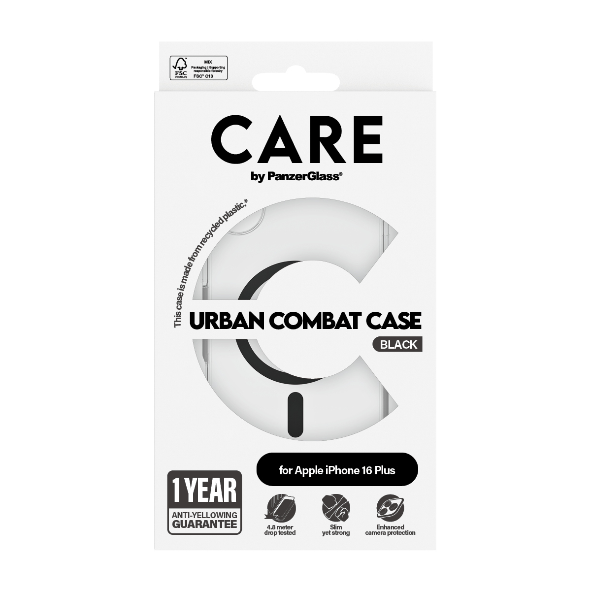 PanzerGlass CARE by PanzerGlass Urban Combat - Hintere Abdeckung für Mobiltelefon - kompatibel mit MagSafe, Ansicht 3