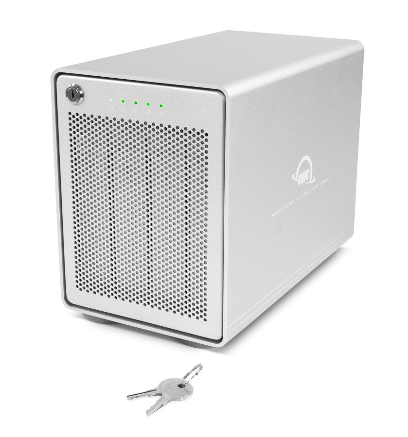 OWC Mercury Elite Pro Quad - HDD-Gehäuse - 2.5/3.5 - Serial ATA III - USB Anschluss - Silber, Ansicht 3