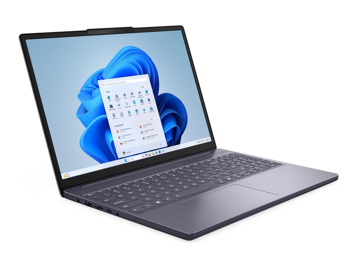 Lenovo IdeaPad Slim 3 15ARP10 83K7 - 180°-Scharnierdesign - AMD Ryzen 5 150 / 3.3 GHz - Win 11 Home - Radeon 660M - 8 GB RAM - 512 GB SSD NVMe - 38.9 cm (15.3")