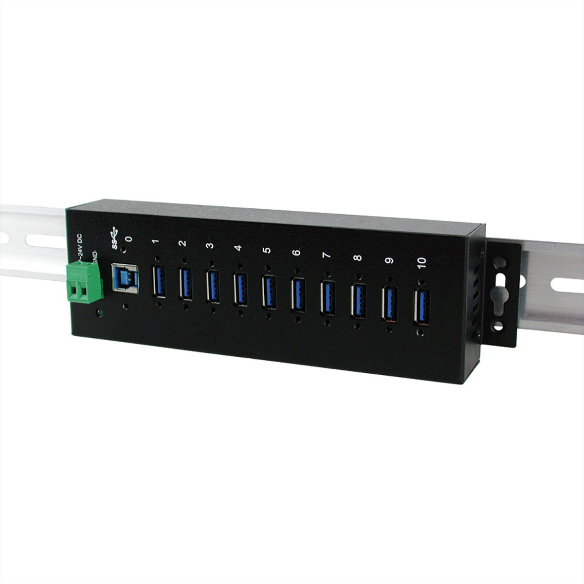 Exsys EX-1110HMVS - Hub - 10 x USB 3.1 Gen 1, Ansicht 2