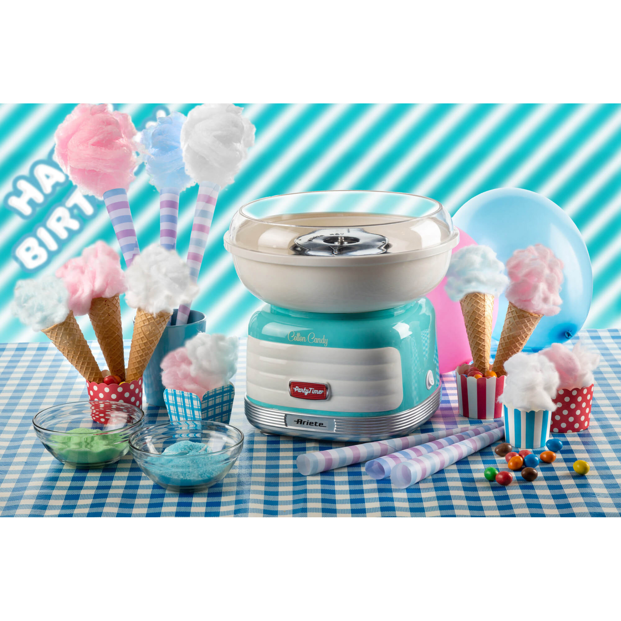 Ariete 2973/01 - Blau - Silber - Weiß - Granulierter Zucker - Hard candy - Kunststoff - 450 W - 280 mm - 280 mm, Ansicht 3