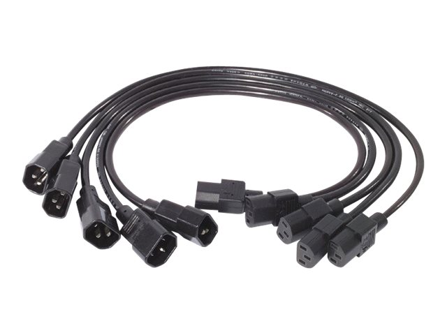Pwr Cord Kit, 10A, 100-230V, 2', (5) C13 to C14,