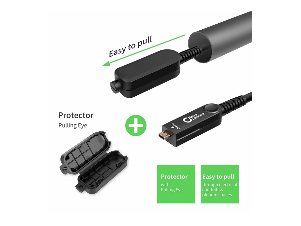 MicroConnect Premium - HDMI-Kabel mit Ethernet - HDMI männlich zu 19 pin micro HDMI Type D männlich - 20 m, Ansicht 5