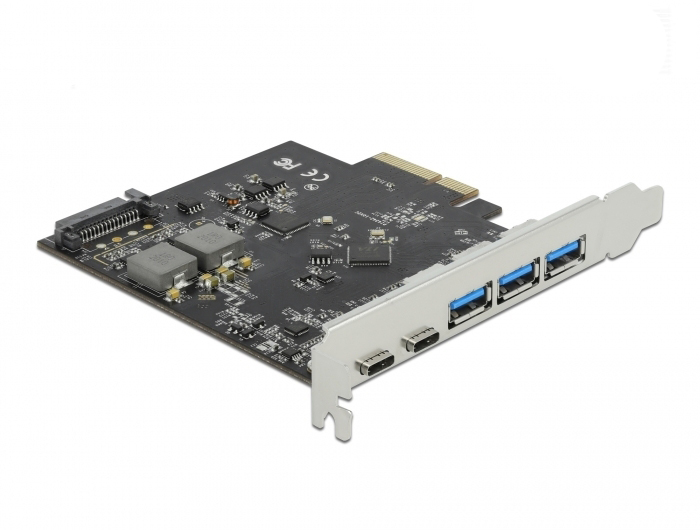 Delock 89064, PCIe, USB 3.2 Gen 2 (3.1 Gen 2), SATA 15-Pin, China, 10 Gbit/s, 5 - 50 °C