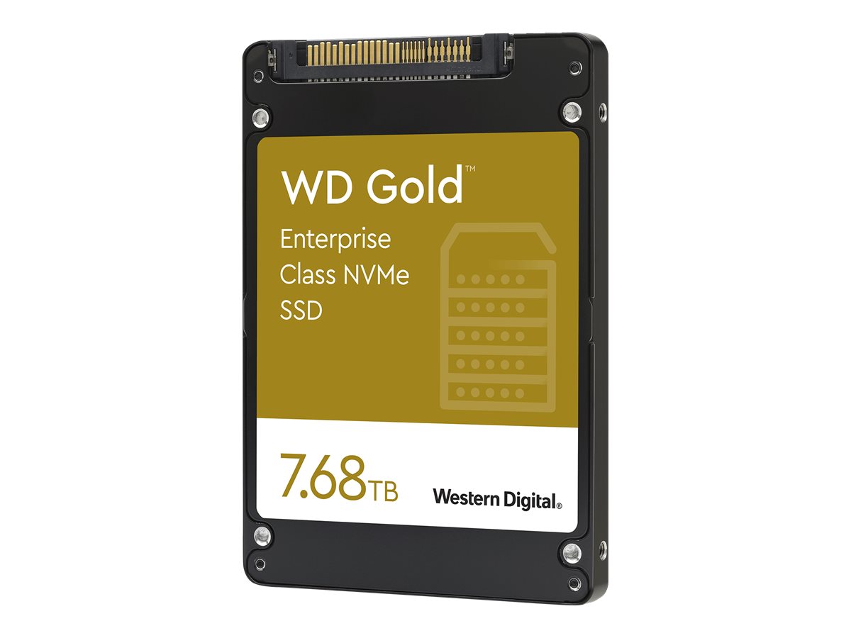 WD Gold Enterprise-Class SSD WDS768T1D0D - SSD - 7.68 TB - intern - 2.5" (6.4 cm) - U.2 PCIe 3.1 x4 (NVMe)