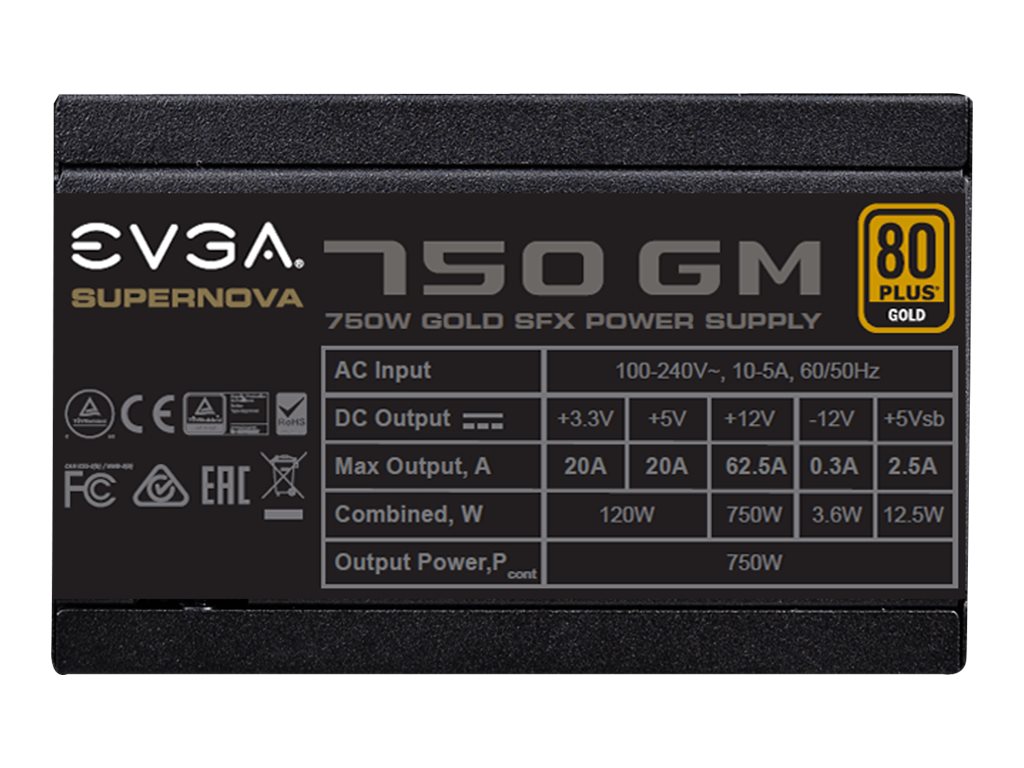 EVGA SuperNOVA 750 GM 80+ Gold 750 Watt