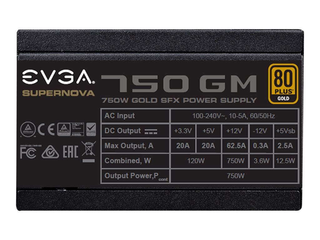 EVGA SuperNOVA 750 GM - Netzteil (intern) - EPS12V / SFX12V