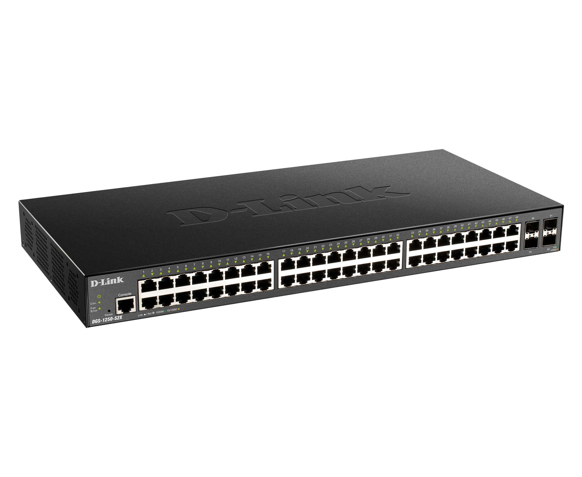 D-Link DGS 1250-52X - Switch - Smart - 48 x 10/100/1000 + 4 x 10 Gigabit SFP+, Ansicht 4