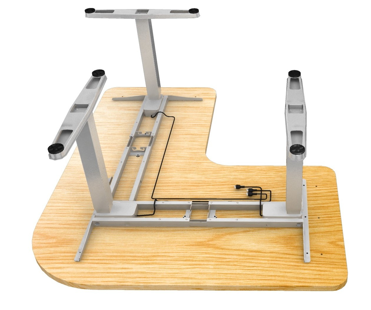 Equip ERGO - Sitz-Steh-Tischgestell - weiß Basis, Ansicht 4