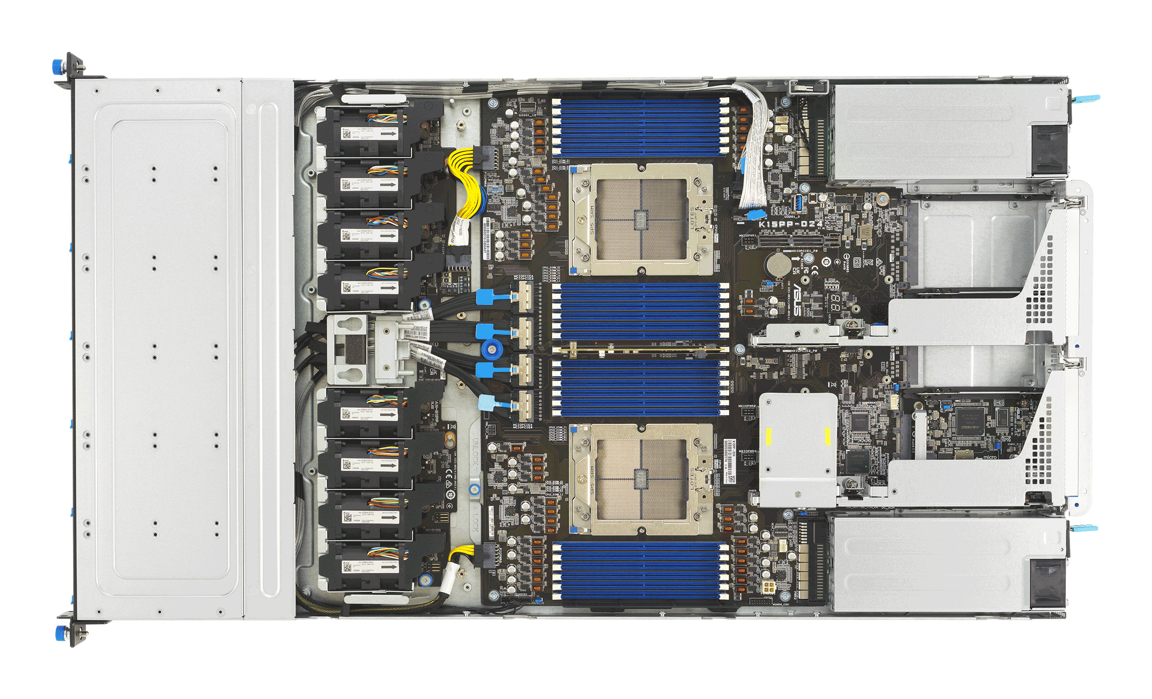ASUS Server RS700A-E13-RS12U//12NVMe/OCP - Server, Ansicht 4