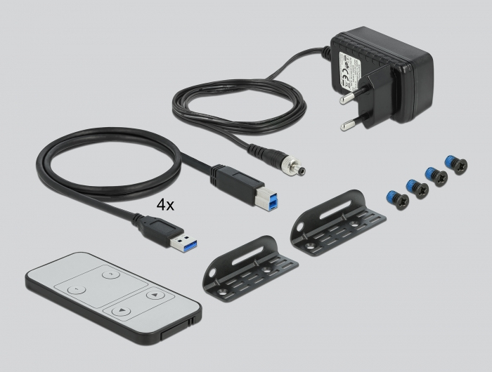 Delock DisplayPort 1.4 KVM Switch 8K 30 Hz with USB 3.0 and Audio, Ansicht 4