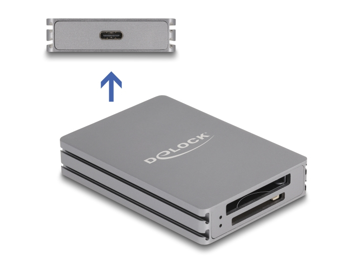 Delock 91011 - Card USB-A/-C für SD CFexpress Typ B - Card-Reader - CF Express Typ A, Ansicht 4
