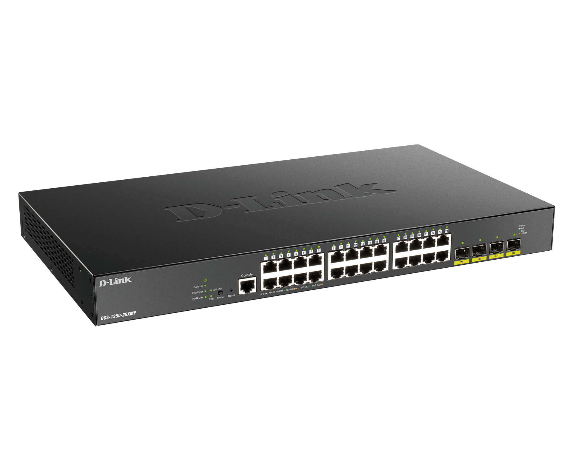 D-Link DGS 1250-28XMP - Switch - L3 Lite - Smart - 24 x 10/100/1000 (PoE), Ansicht 4
