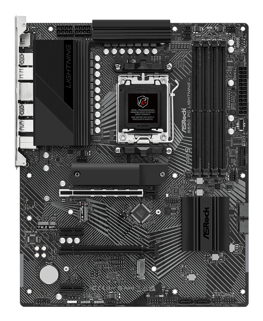 ASRock B650 PG Lightning - Motherboard - ATX - Socket AM5 - AMD B650 Chipsatz, Ansicht 3