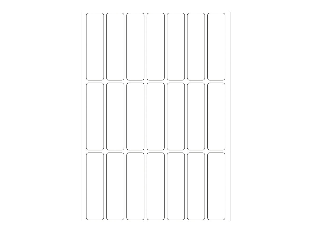 HERMA Permanenter Klebstoff - weiß - 13 x 50 mm 672 Etikett(en) (32 Bogen x 21), Ansicht 4