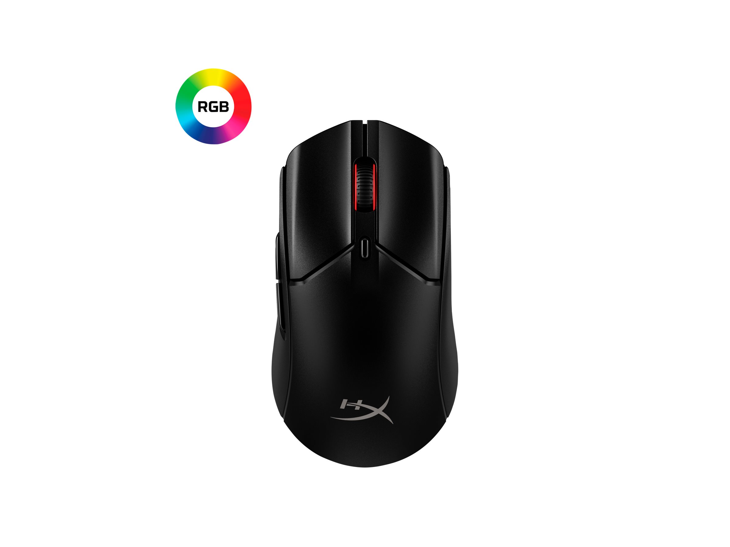 HyperX Pulsefire Haste 2 - Maus - optisch - 6 Tasten - 2.4 GHz, Bluetooth 5.0 - kabelloser Empfänger (USB), Ansicht 2