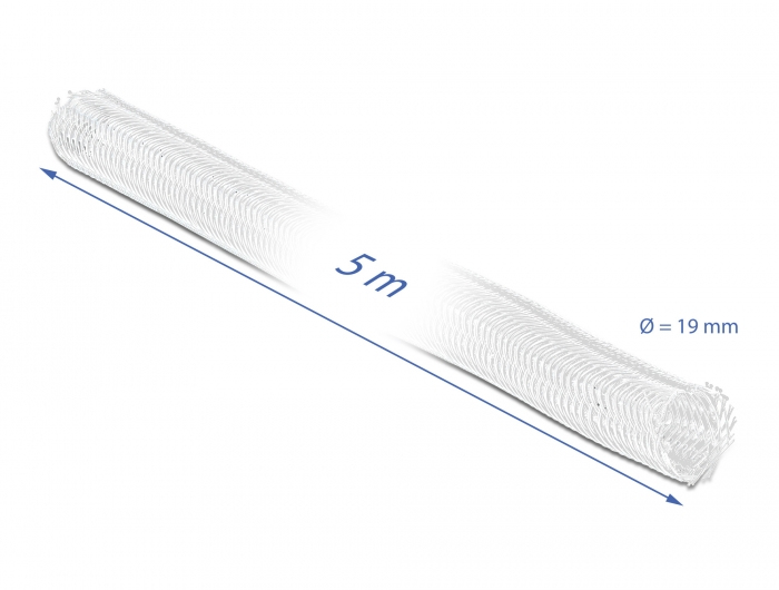 Delock Kabelmanagement-Tülle - 19 mm Durchmesser mit Klettverschlussbefestigung, Ansicht 4