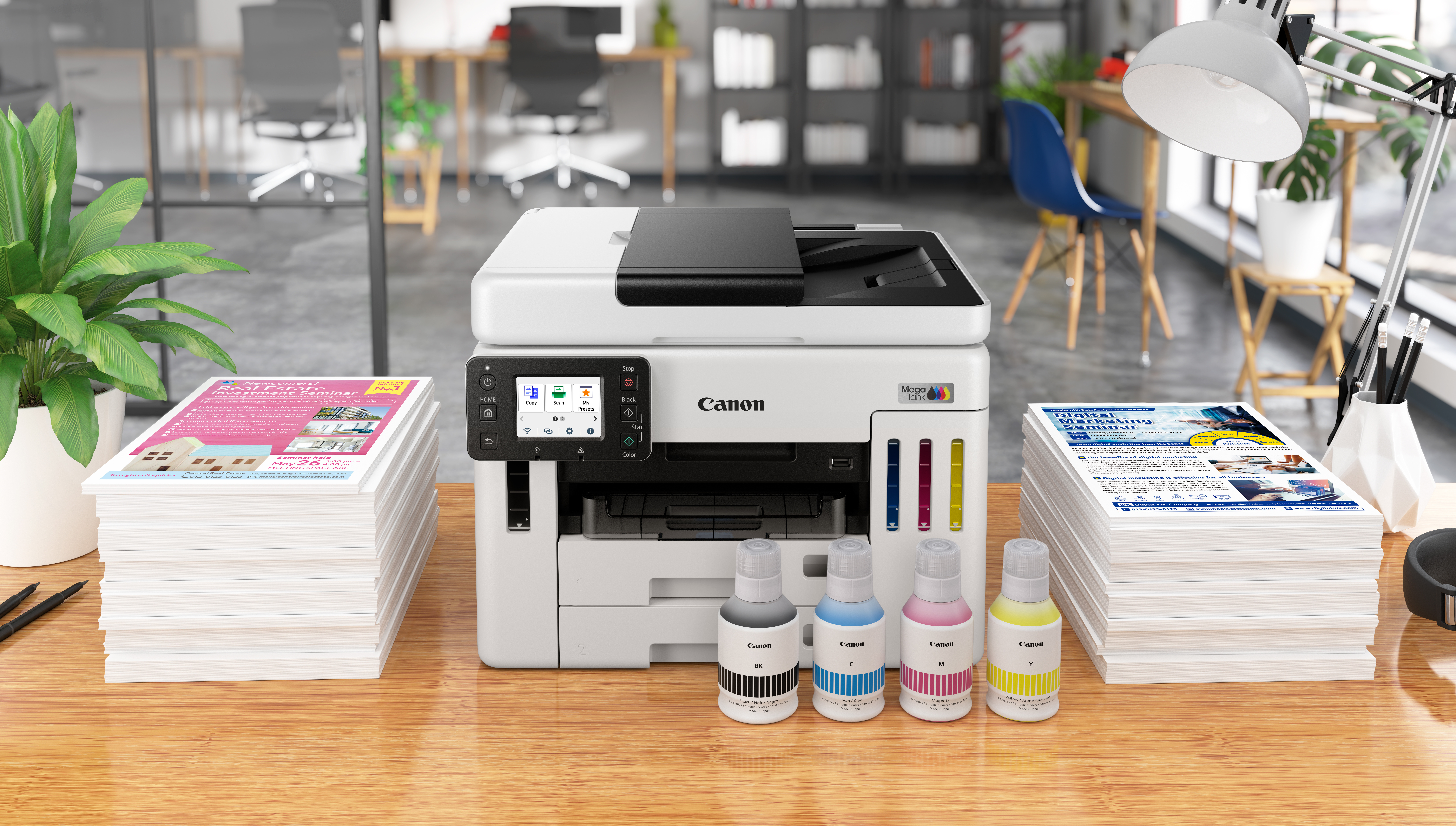 Canon MAXIFY GX7150 MegaTank - Multifunktionsdrucker - Farbe - Tintenstrahl - CISS - Legal (216 x 356 mm), Ansicht 2