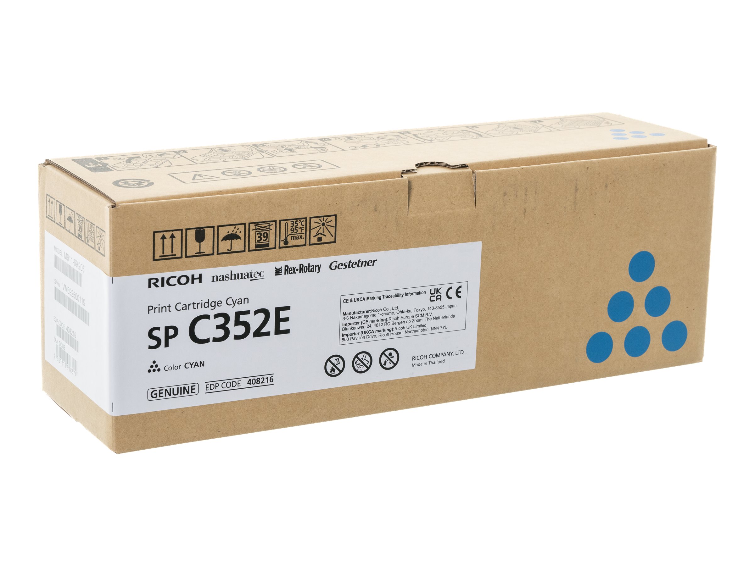 Ricoh SP C352E - Cyan - Original - Tonerpatrone