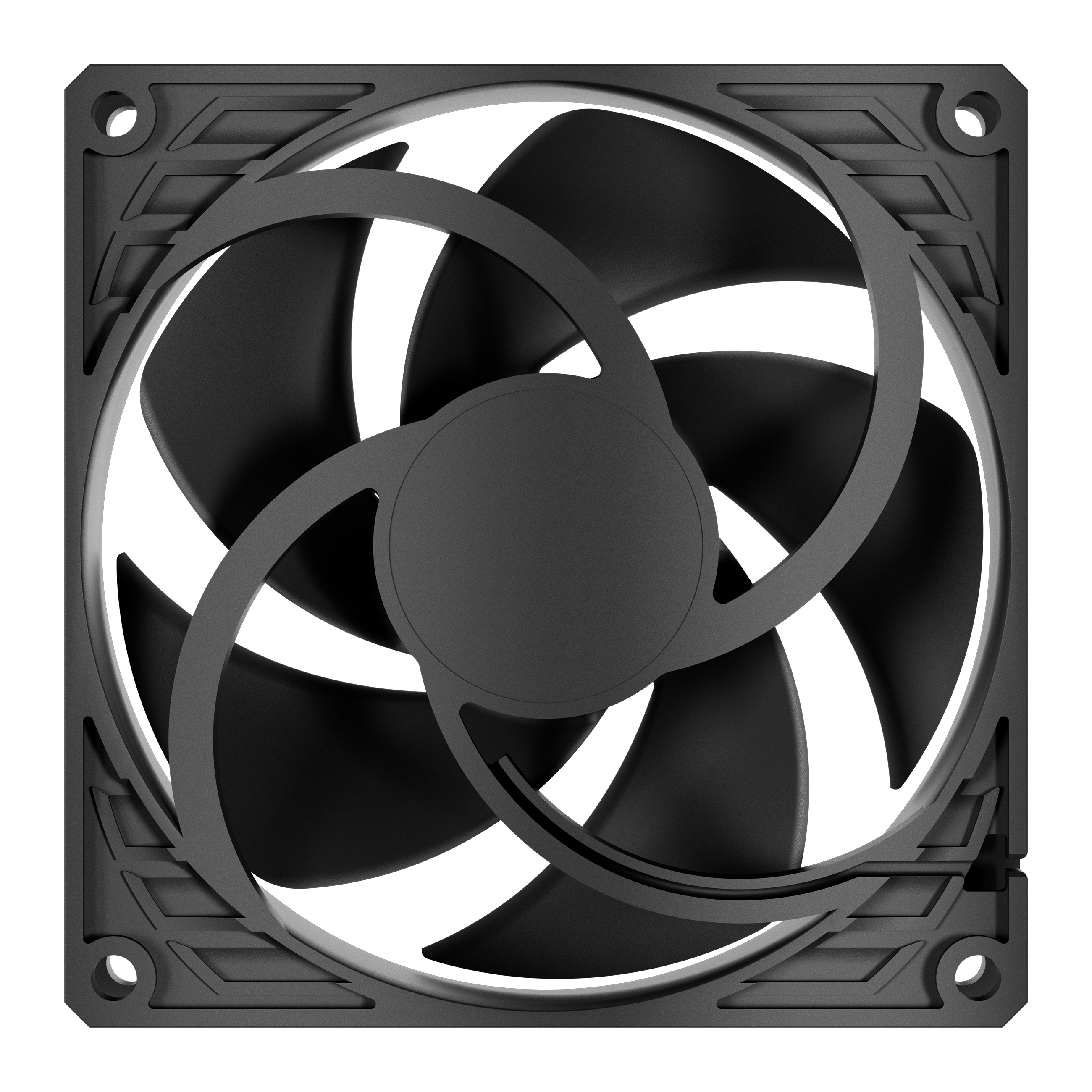 Arctic P9 PWM PST (Black) - 92 mm PWM-Lüfter mit Kabelsplitter, Ventilator, 9,2 cm, 65,97 m³/h, Schwarz, Ansicht 3