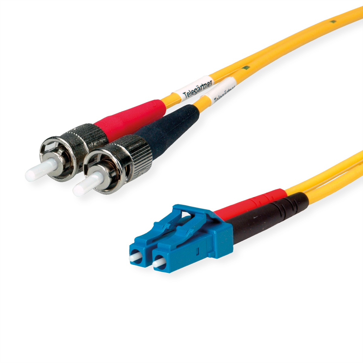 Telegärtner Karl Gärtner - Patch-Kabel - LC Single-Modus (M) zu ST Einzelmodus (M) - 1 m - 9/125 Mikrom. - Gelb, Ansicht 2