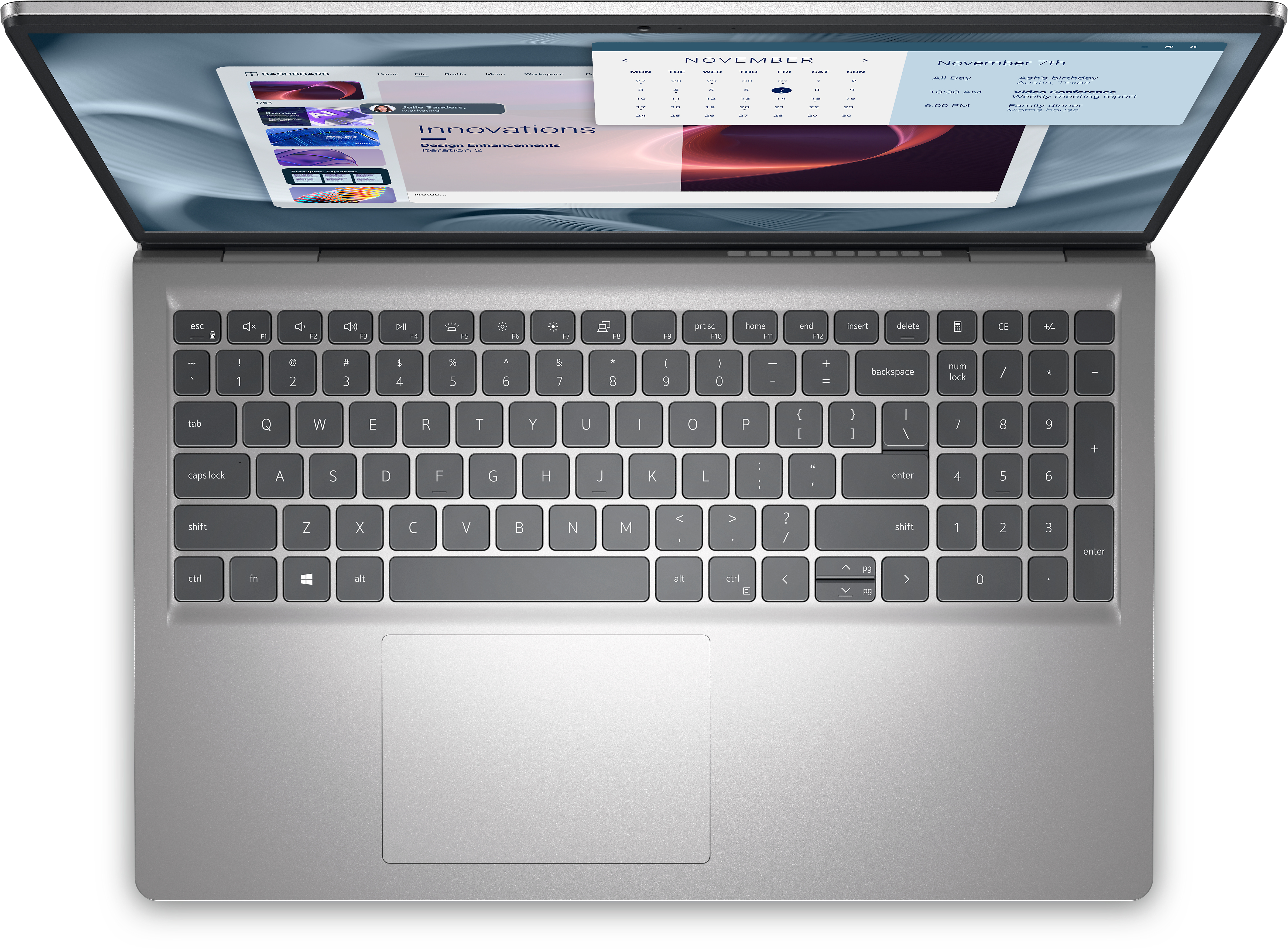 Dell Pro 15 Essential PV15250 - Intel Core i7 1355U - 16 GB RAM - 512 GB NVMe - 15,6 - TL: Deutsch, QWERTZ - platin, silber, Ansicht 2