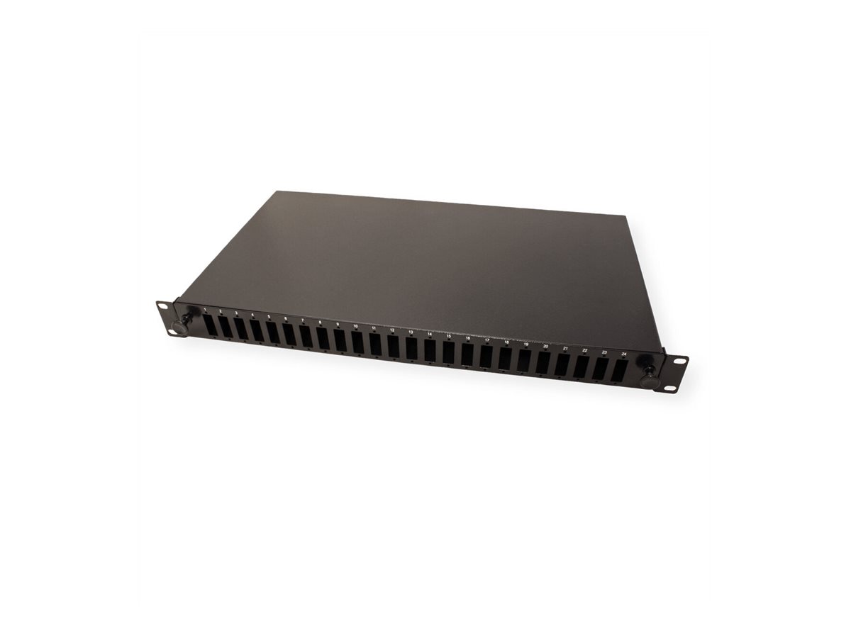 VALUE Glasfaserkabelkiste - SC DX / LC 4-Wege, erweiterbar - Rack montierbar - schwarz (RAL 9005)