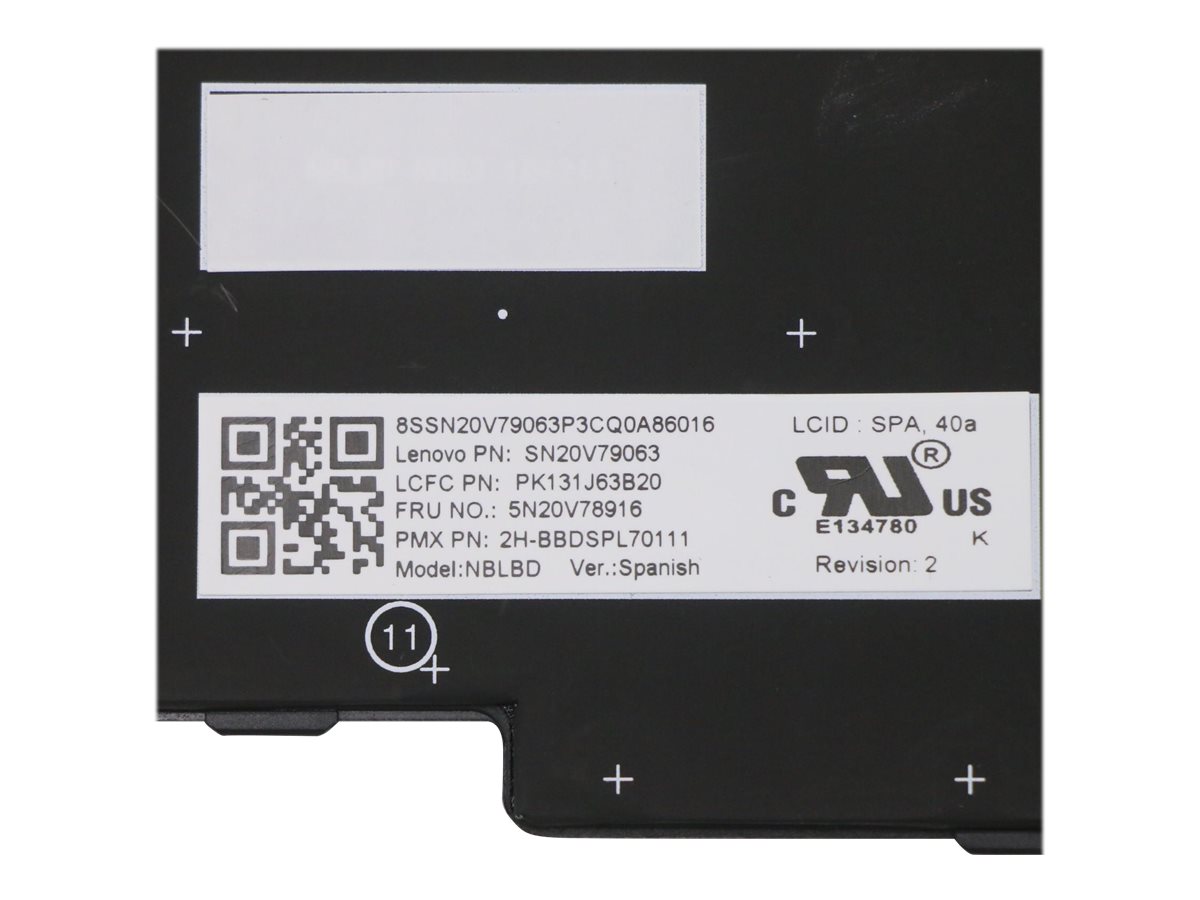 Lenovo 5N20V78916 - Tastatur - Tastatur mit Hintergrundbeleuchtung - Lenovo - ThinkPad T15, Ansicht 2