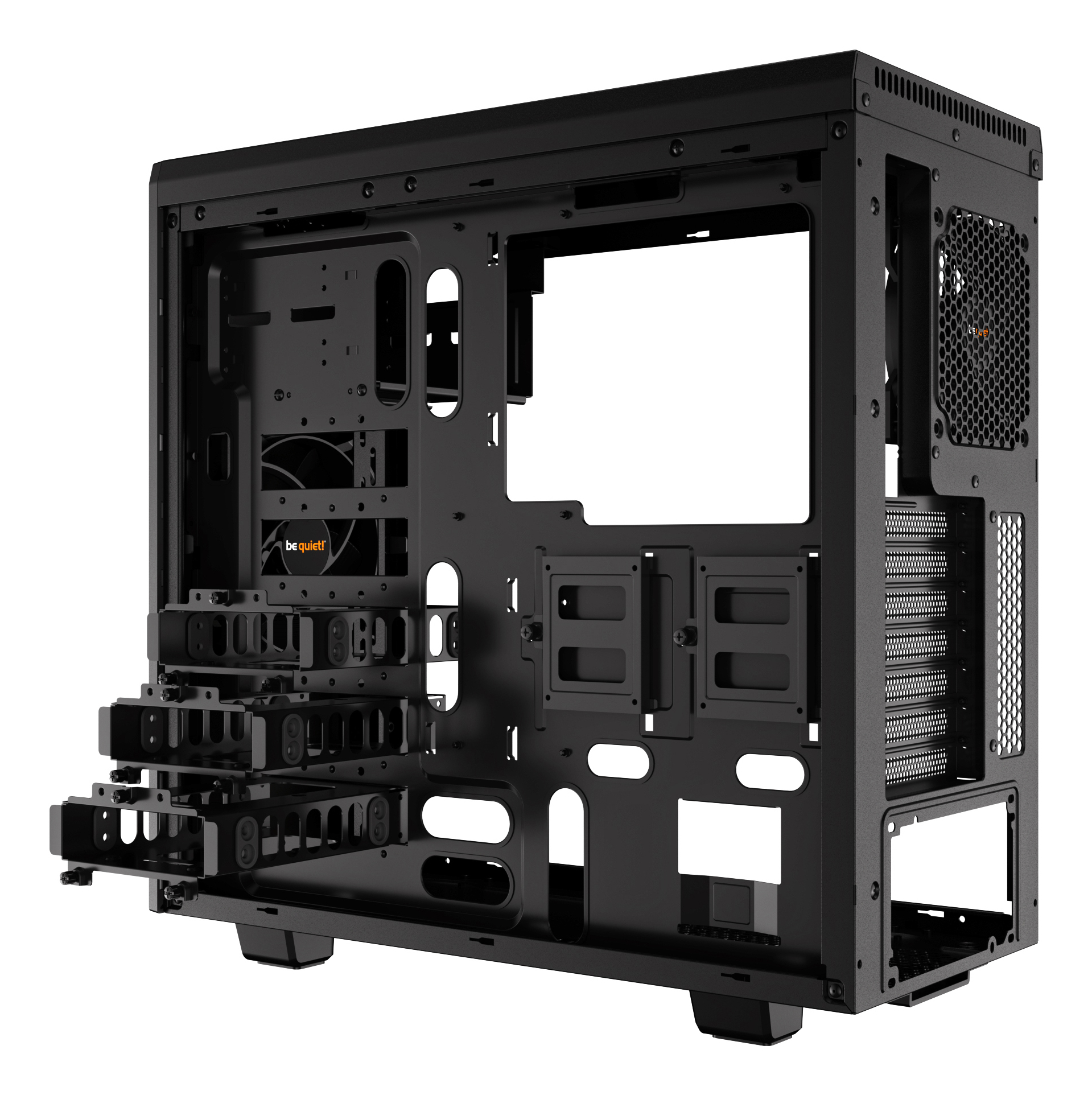 Be Quiet! PURE BASE 600 - Tower - ATX - ohne Netzteil (ATX / PS/2) - schwarz, silber, Ansicht 4