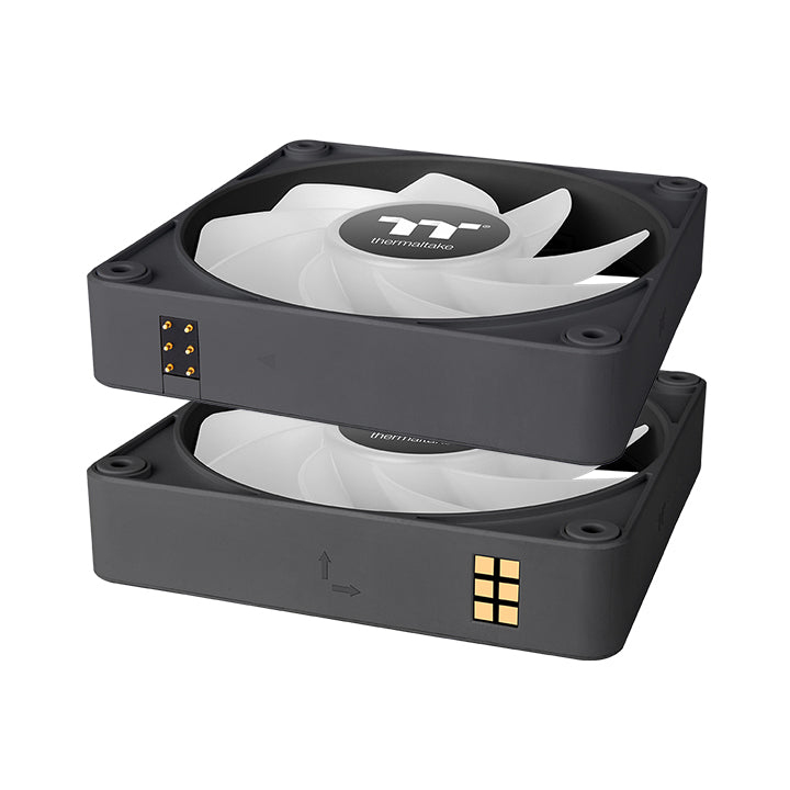 Thermaltake CT120 EX Reverse ARGB Sync - Gehäuselüfter - 120 mm - Schwarz (Packung mit 3), Ansicht 4