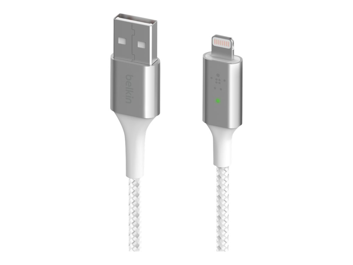 Belkin BOOST CHARGE Smart - Lightning-Kabel - USB männlich zu Lightning männlich - 1.2 m - weiß - für Apple iPad/iPhone/iPod (Lightning)