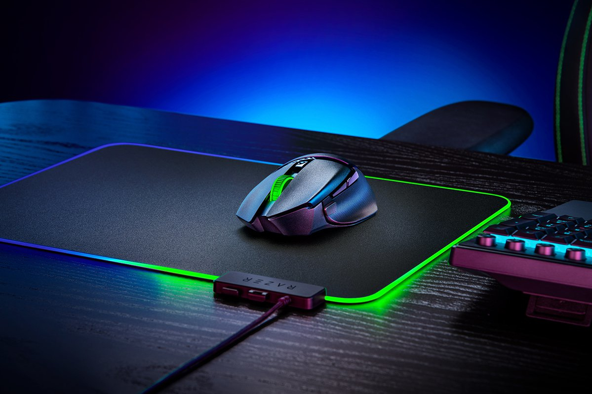Razer Basilisk V3 X HyperSpeed - rechts - Optisch - Bluetooth - 18000 DPI - Schwarz, Ansicht 3